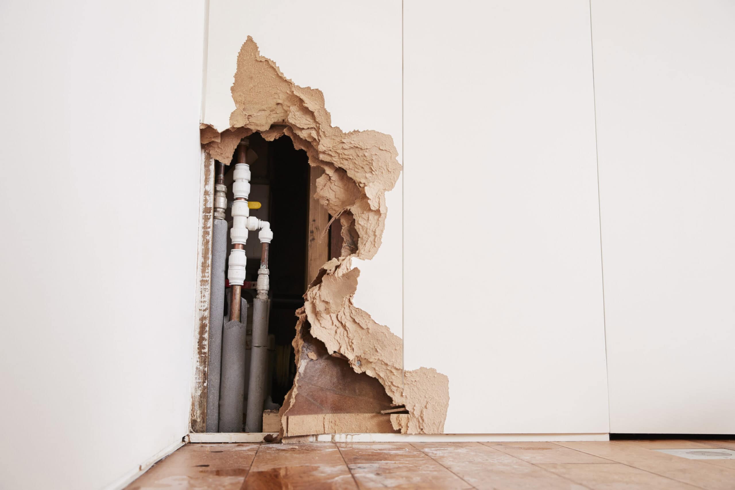 Structural repair after water damage in home